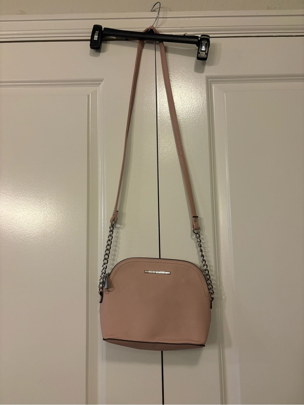 Steve Madden Dusty Pink Chain-Accent Crossbody